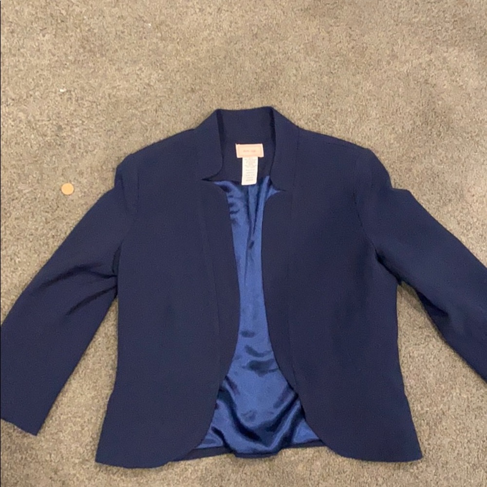 3/4 length sleeve blazer